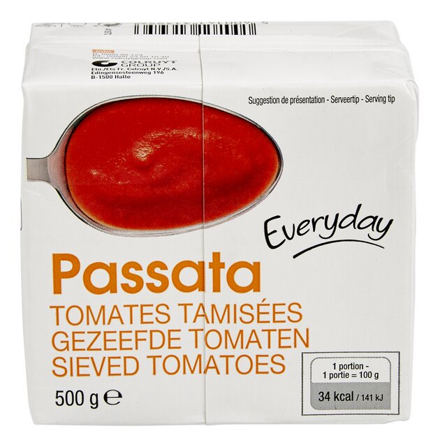 Passata van gezeefde tomaten 500g