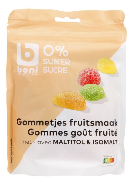 Gommetjes fruitsmaak suikervrij 200g