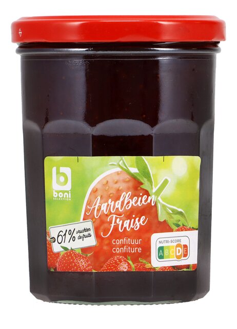 Aardbeienconfituur 61% 450g