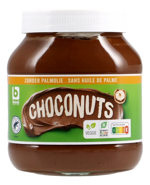 Pâte à tartiner aux noisettes s.h.palme 13% 750g