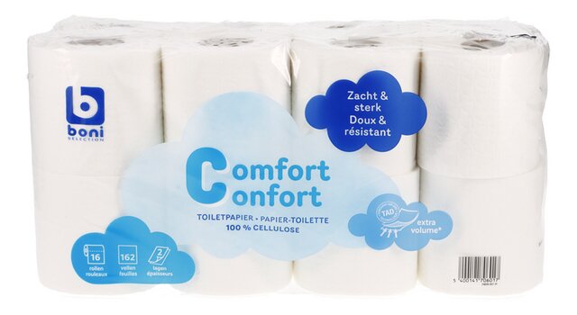 Toiletpapier Comfort 2lagen-162vellen 16rollen