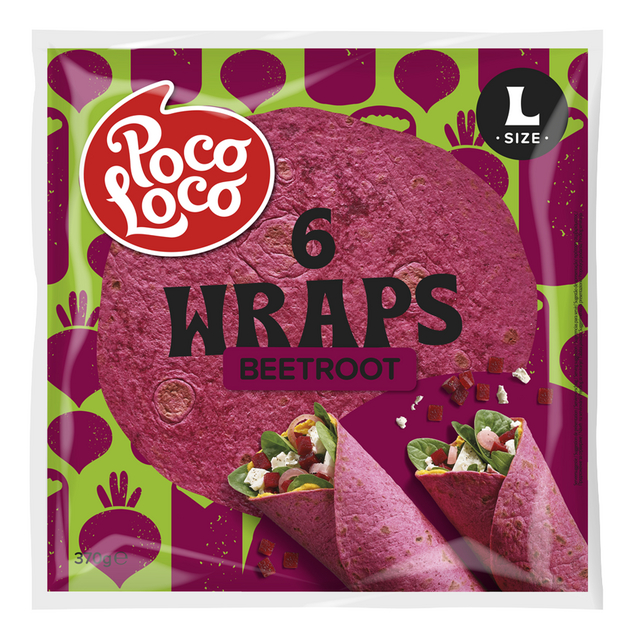 Wraps veggie rode biet(25cm)6st