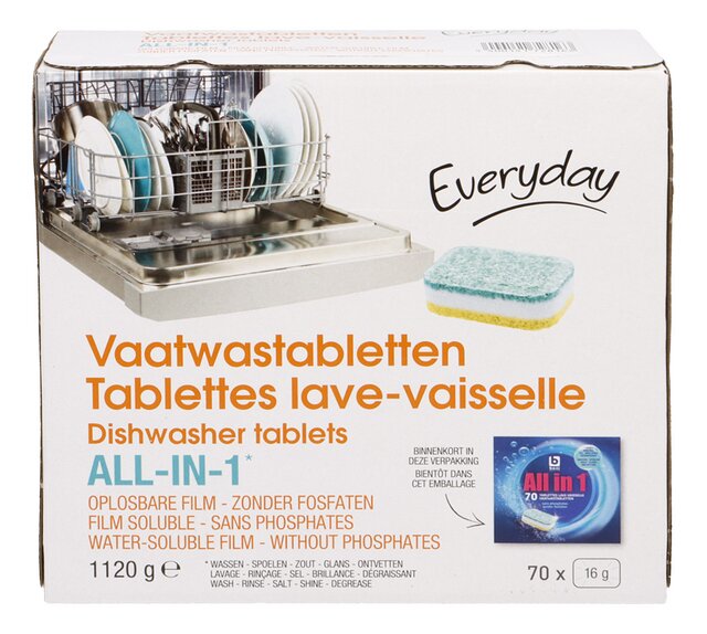 Tablette lave-vaisselle all in 1 70p