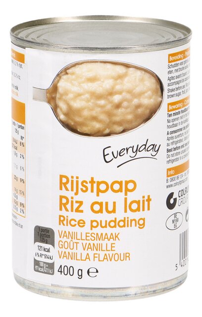 Rijstpap vanillesmaak NG 400g
