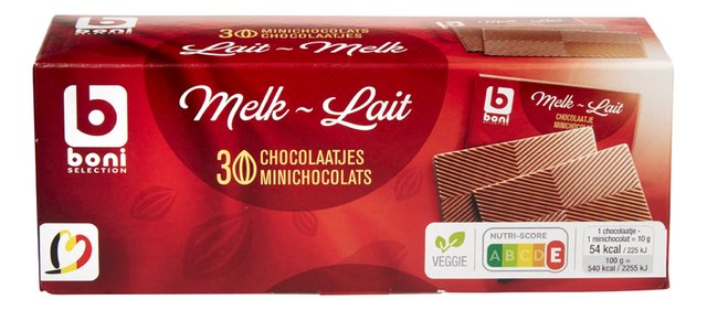 Minichocolats au lait (30p) 300g