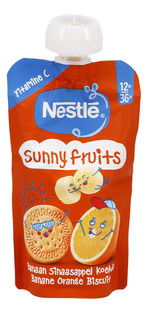 Sunny fruit banane-orange-biscuit 12-36M 110g