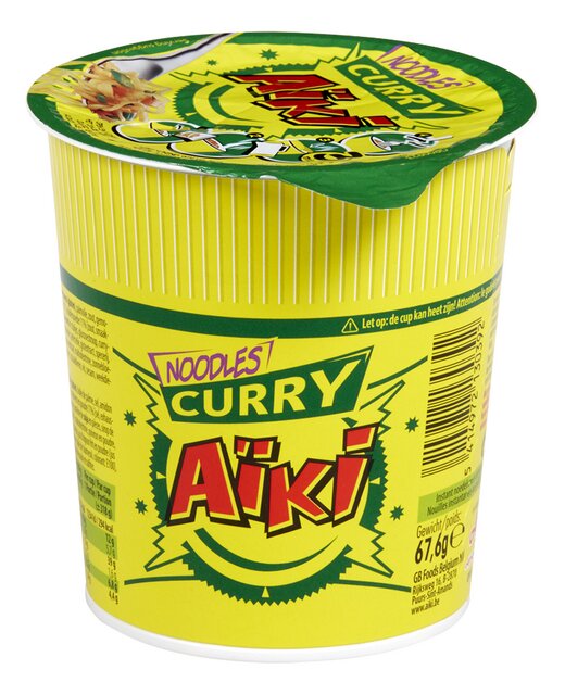 Noodles curry cup 67,6g