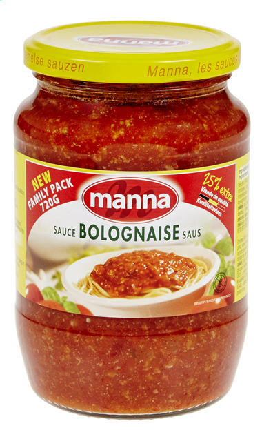 Sauce bolognaise avec viande de porc-boeuf 720g