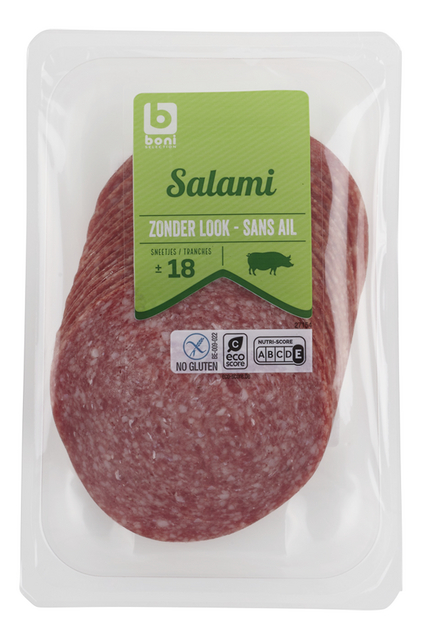 Salami sans ail ±18tranches 200g