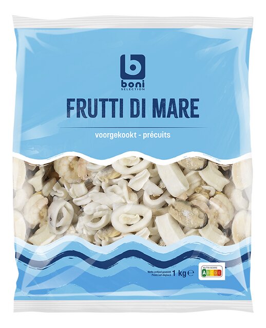 Cocktail de fruits de mer 4 espèces précuits 1 kg