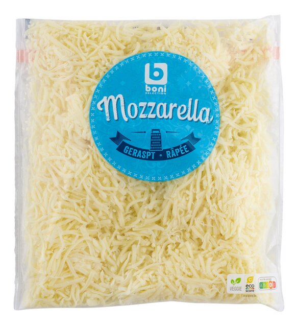 Mozzarella geraspt 250g