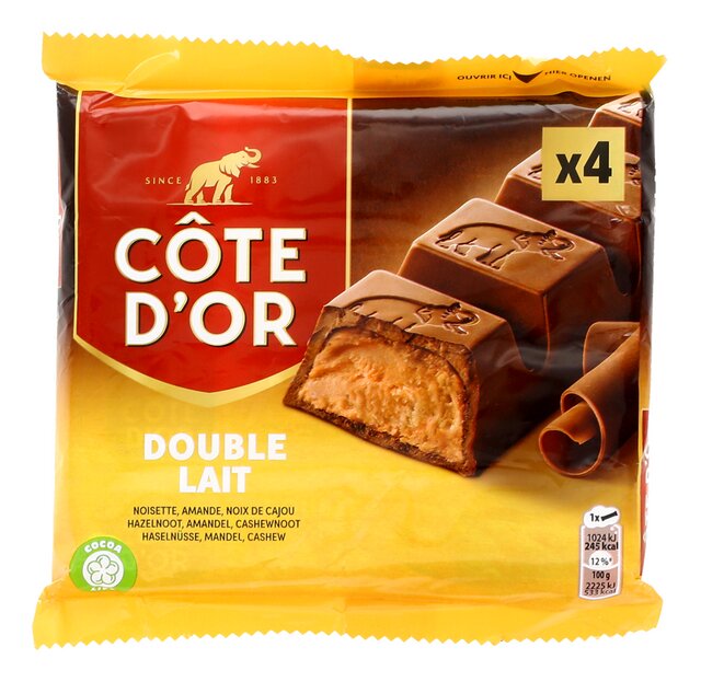 Chocolat au lait double lait 46gx4
