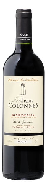 Les trois colon Bordeaux rouge 75cl