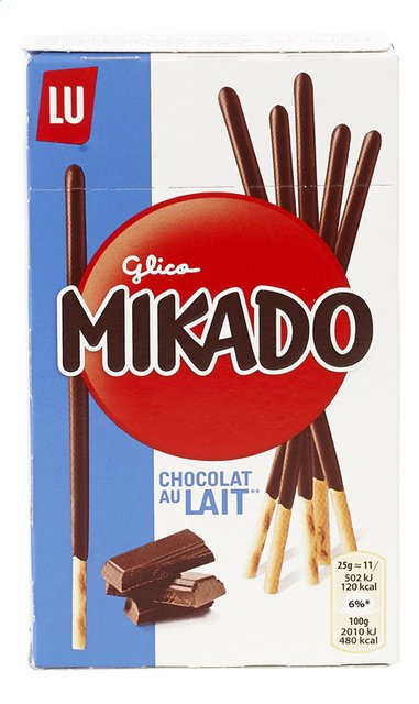 Koekjes Mikado melkchocolade 75g