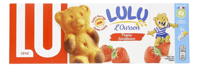 Lulu l'ourson à la fraise ind.5p 150g