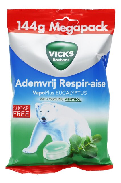 Vapoplus respir-aise eucalyptus sans sucre 144g