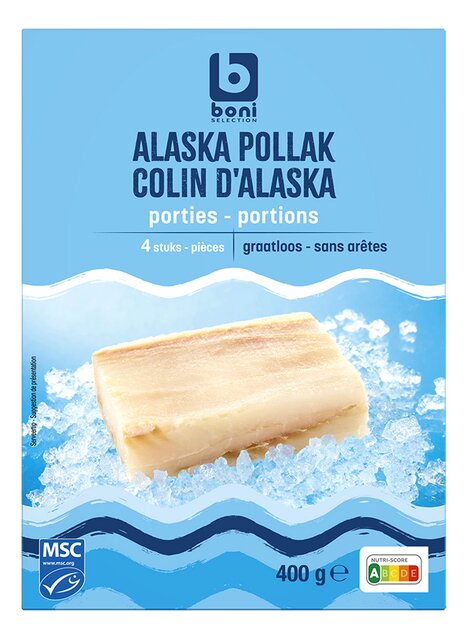 Alaska Pollak porties MSC ±100g 4st 400g