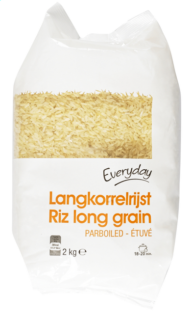 Riz long grain étuvé 2kg