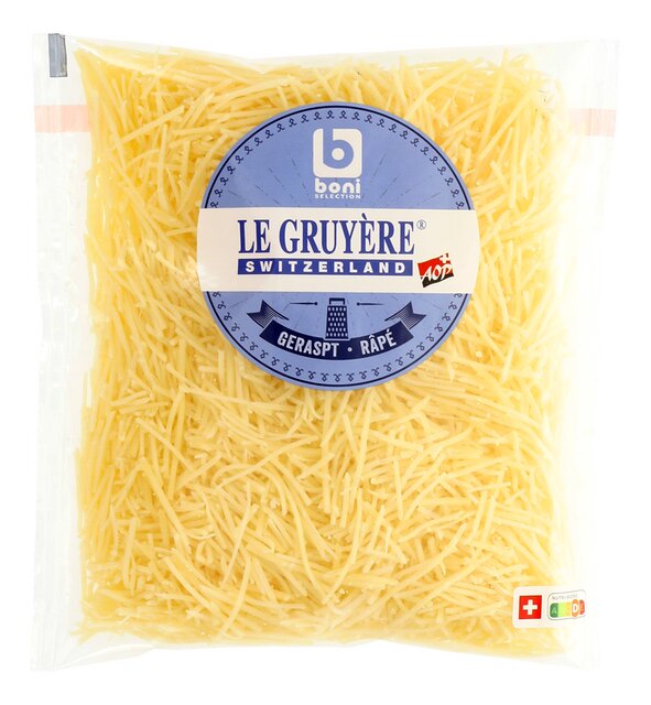 Gruyère Zwitsers geraspt 250g
