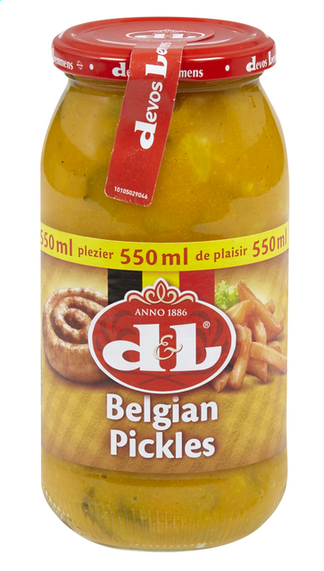 Belgian pickles 550ml