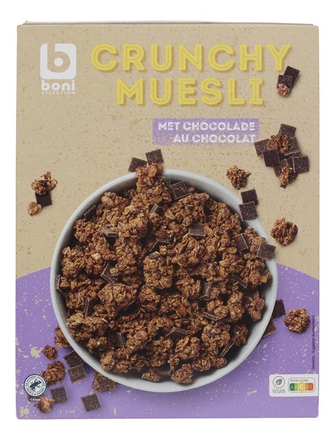 Muesli crunchy met chocolade 750g
