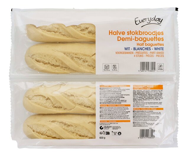 Demi-baguette blanche 150gx4