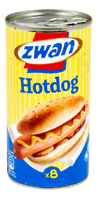 Saucisses hotdog 8p 550g