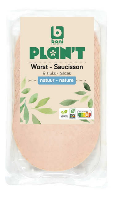 Worst natuur veggie ±9 sneetjes 100g