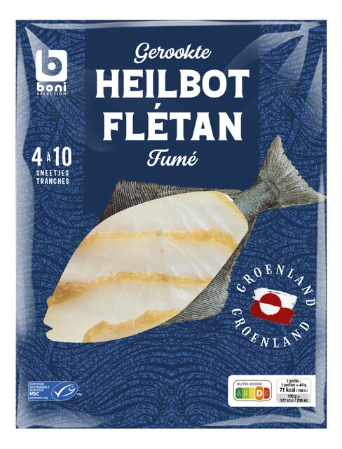 Gerookte heilbot sneden 150g