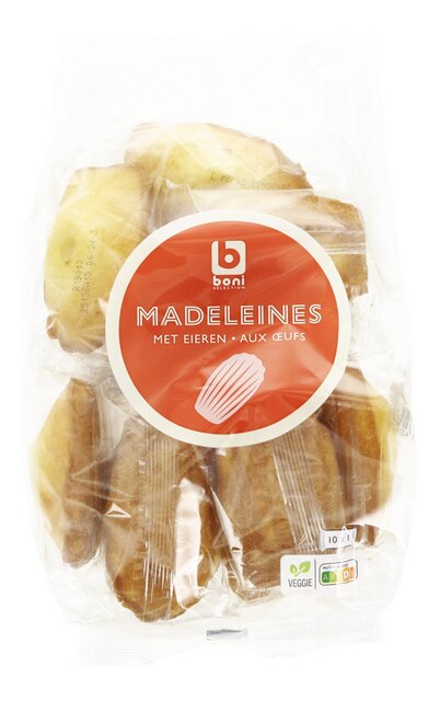 Cake Madeleine met eieren ind. 25gx10