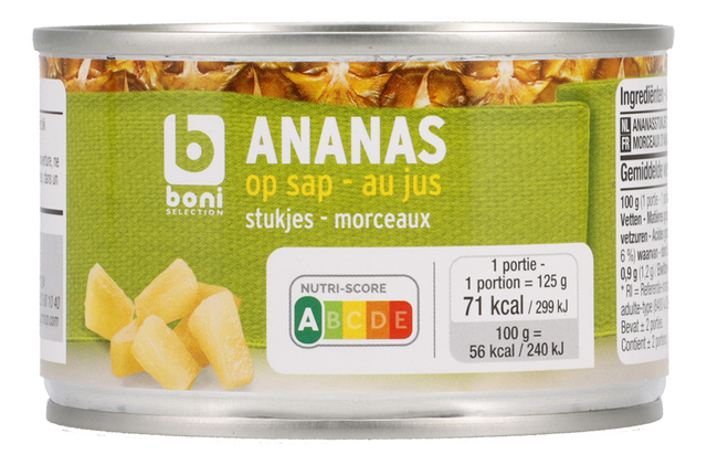 Ananas en morceaux au jus 227g
