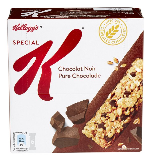 Special K krokante repen pure chocolade 21,5gx6