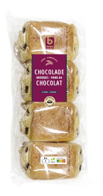 Chocoladebroodje 8st 360g