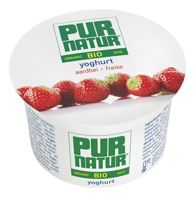 Yoghurt aardbei BIO 100g