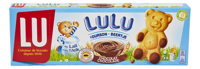Lulu oursons chocolat ind.5p 150g