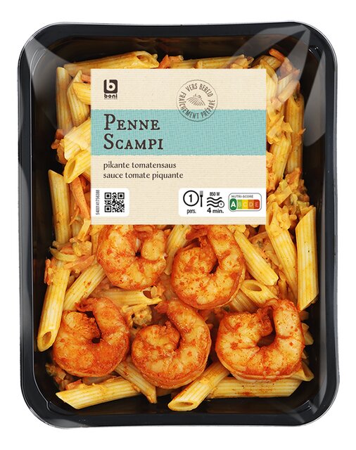 Penne scampi sauce tomate piquante 450g