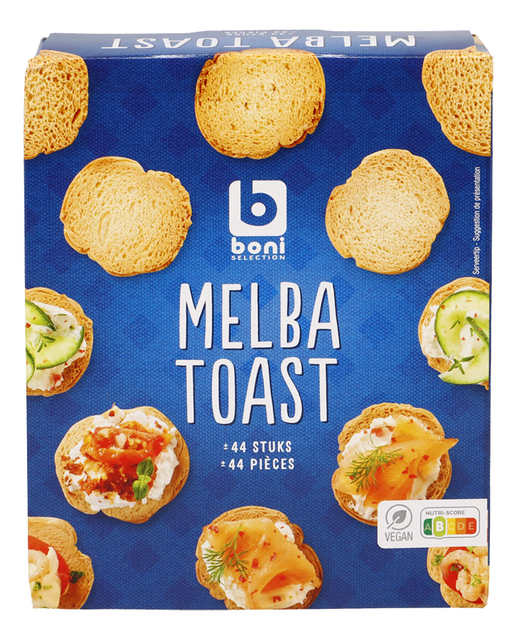 Toast melba rond 2x22st 110g