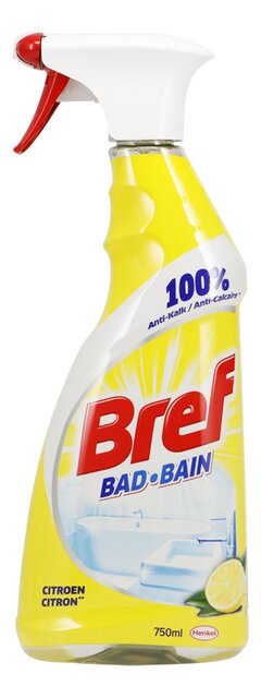 Nettoyant salle de bain spray citron 750ml