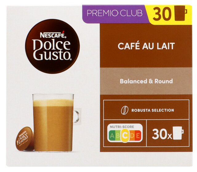 Dolce Gusto café au lait 30 cups