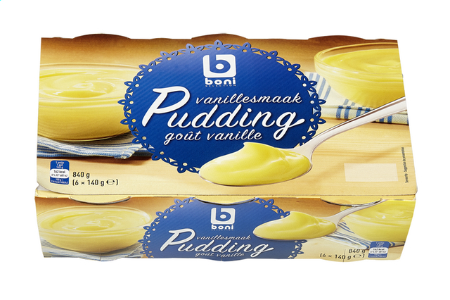 Pudding vanillesmaak 140gx6
