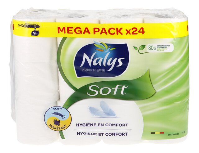 Papier-toilette Soft 2couches-130f 24rouleaux