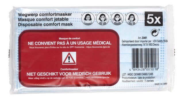 Beschermend mondmasker 5st