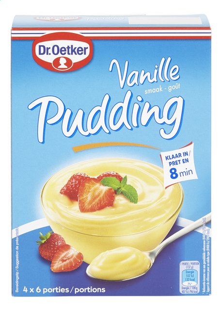 Puddingpoeder vanille 53gx4