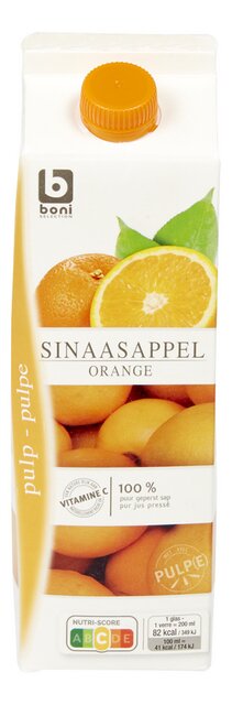 Sinaasappelsap vers pulp 1L