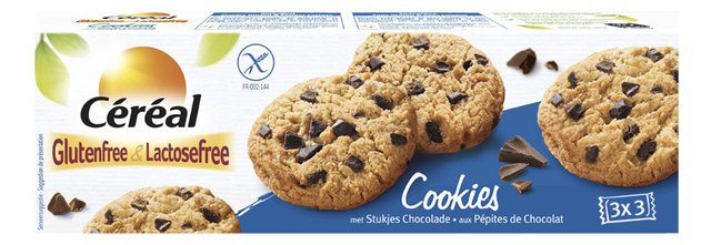 Cookies chocolade zg/zl 50gx3