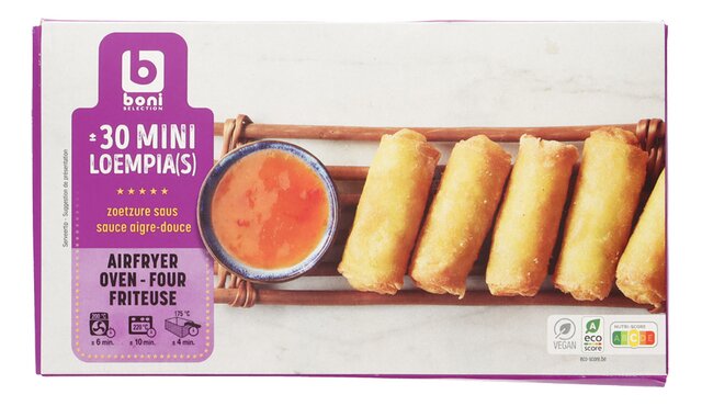 Loempia met zoetzure saus mini 30st 660g