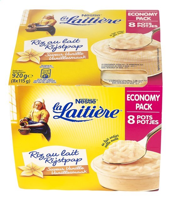 Rijstpap La Laitière 115gx8