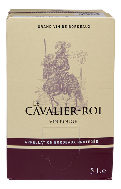 Le Cavalier-Roi Bordeaux partybox QRB rood 5L
