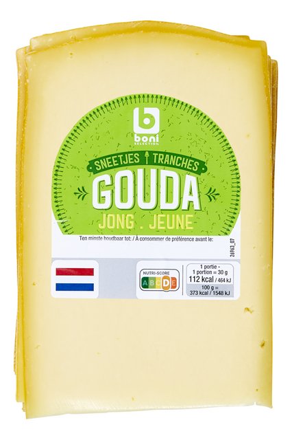 Gouda jong weide 48% VG sneetjes ±1kg