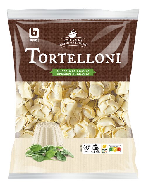 Tortelloni met ricotta-spinazie 500g